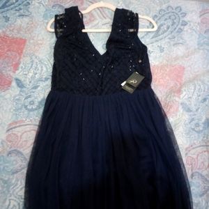 Adrianna Papell beaded long dress size 8